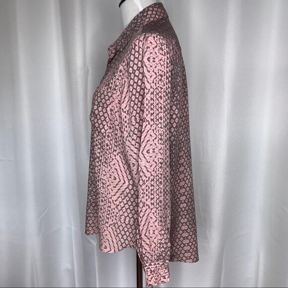 Velvet Heart 100% Rayon Button Down Shirt Sz Med - Picture 4 of 9